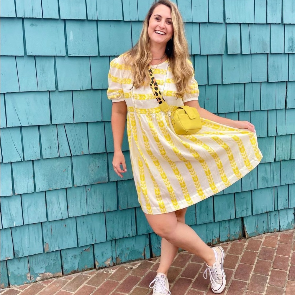 Yellow babydoll dress